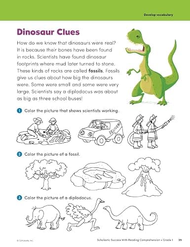 Scholastic Success with Reading Comprehension Grade 1 Workbook thumbnail 10