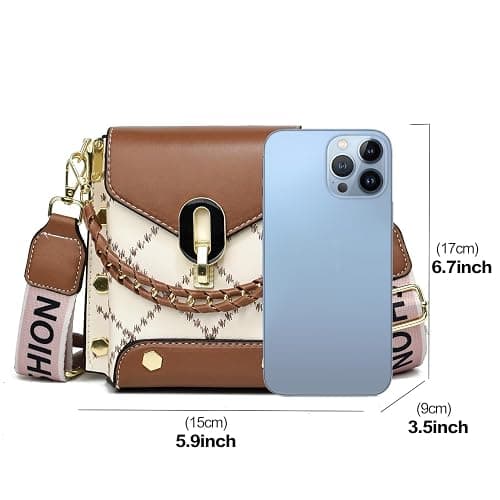 Xiaoyu Small Crossbody Bags for Women Fashion Cell Phone Purse Shoulder Handbags with Wide Strap thumbnail 3
