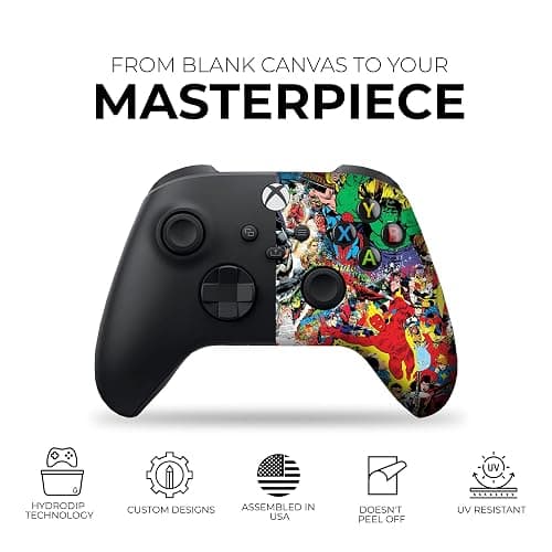 DreamController Comiccs Custom X-box Controller Wireless compatible with X-box One/Series X/S Proudly Customized in USA with Permanent HYDRO-DIP Printing(NOT JUST A SKIN) (MODDED) thumbnail 7