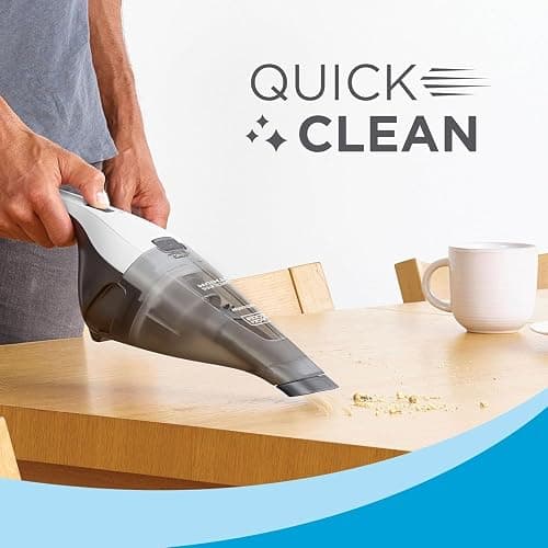 BLACK+DECKER dustbuster Cordless Handheld Vacuum, Portable Car Vacuum Cordless Rechargeable, Wall Mount, Strong Suction QuickClean (HNVC215B10) thumbnail 10