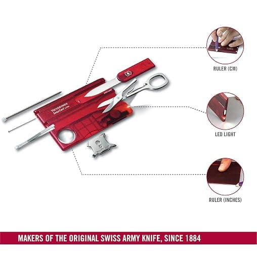 SwissCard, Lite Rubin Transparent by Victorinox thumbnail 5