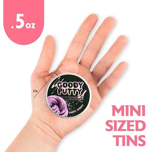 Dazzle Putty Toy Goody Putty Mini Tins 8 Pack thumbnail 2