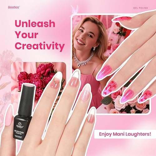Beetles Pink Gel Polish Set, 25 Colors Red Purple Glitter Love's Prism Soak Off Kit with Base Top Coat& Nail Tools, Salon DIY Manicure Gift for Women thumbnail 3