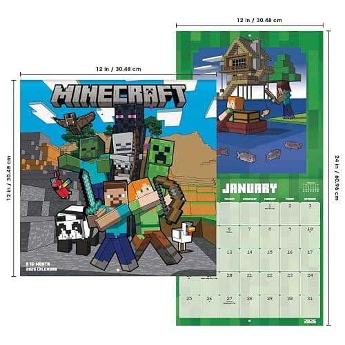 2026 Minecraft Wall Calendar thumbnail 7