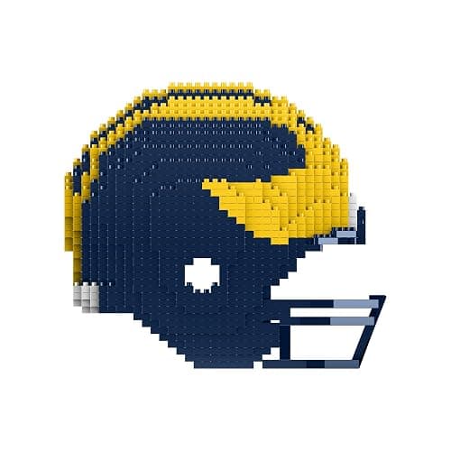 FOCO NCAA Unisex-Adult NCAA College 3D BRXLZ Puzzle Replica Helmet Set thumbnail 2