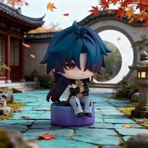 Blade Bahomu Anime Figure, Cute Owlberts Reception Room Series Chibi Figure for Honkai Star Rail, Collectable PVC Figures for Birthday Gifts (Blade) thumbnail 6