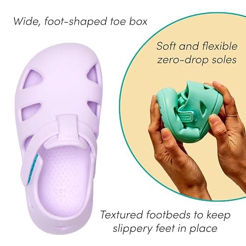 Ten Little Splash Sandals Toddler Water Shoes, APMA-Accepted Kids Sandals | Flexible EVA, Closed Toe, Adjustable Fit, Lightweight & Quick Drying, Boys & Girls thumbnail 5