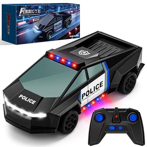 Remote Control Car Toys, 1:20 Police Theme RC Truck with Flashing LED Lights and Loadspace, 2.4 GHz Rechargeable Racing RC Cars Vehicle Toys for Kids Boys Girls 3 5 7 10, Christmas Birthday Gift - Image 1