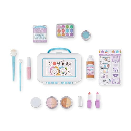 Melissa & Doug Love Your Look Pretend Makeup Kit Play Set – 16 Pieces for Mess-Free Pretend Play (Does NOT Contain Real Cosmetics) thumbnail 4