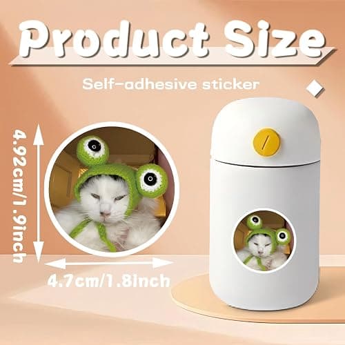 106 Pcs Funny Cat Stickers Cute Cat Meme Sticker Kitten Stickes for Adults Teens Funny Animal Vinyl Waterproof Stickrs for Water Bottles Laptops Phone Luggage Guitar thumbnail 3