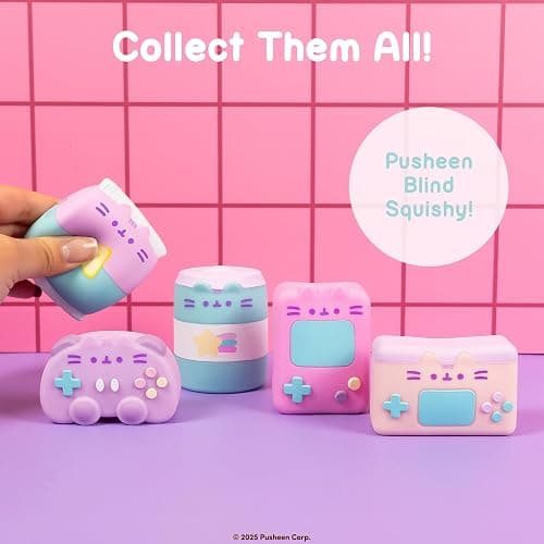 Hamee Pusheen The Cat [Gamer Girl Series] Cute Water Filled Squishy Toy [Birthday Gift Bags, Party Favors, Gift Basket Filler, Stress Relief Toys] – 1 Pc. (Mystery – Blind Capsule) thumbnail 6