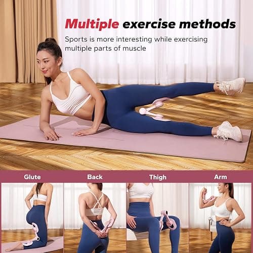 MERACH Pelvic Floor Exercise Devices, Thigh Trainer with Resistance Band | Resistance Band, Easy Shaping, Quickly Activates Leg and Pelvic Floor Muscles, 360° Rotation Function, Suitable for Everyone thumbnail 2