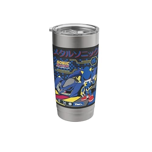 Sonic Racing CrossWorlds - Pedal to the Metal Sonic Stainless Steel Insulated Tumbler - Image 1