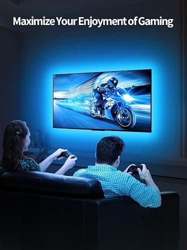 KANTUTOE TV Lights Behind, 19.68ft LED Lights for 55-85 Inch TV, RGB TV Backlight, Music Sync Bluetooth APP and Remote Control Strip Lights USB Powered for Bedroom Gaming Room Decor thumbnail 3