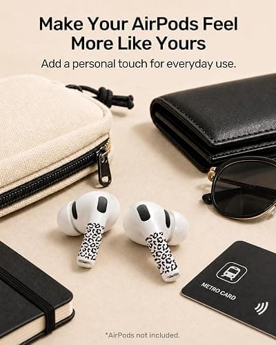 RockMax for AirPods 3rd Generation Skin，Universal Decal Sticker for AirPods Pro/Pro 2/Pro 3, Gen 3 Compatible with Clear AirPod Case, Durable Tattoo Wrap, Easy to Identify thumbnail 7