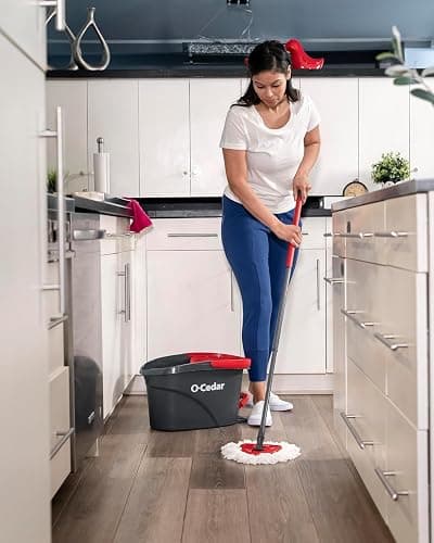 O-Cedar EasyWring Microfiber Spin Mop and Bucket Cleaning System + Lavender Pac (Variety Pack) thumbnail 8