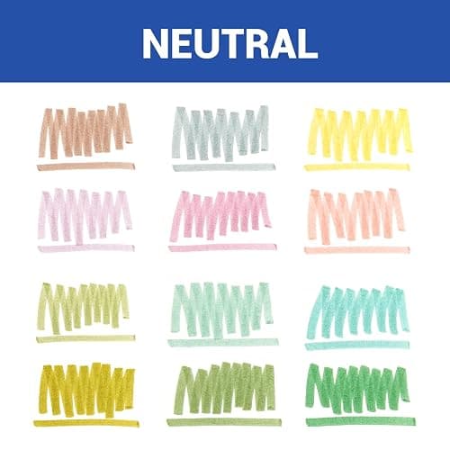 WRITECH Retractable Highlighters Assorted Colors: Chisel Tip Click Aesthetic Highlighter Marker Pens Pack Multi Colored Ink No Bleed Smear for Highlighting Journaling (12ct Neutral) thumbnail 2