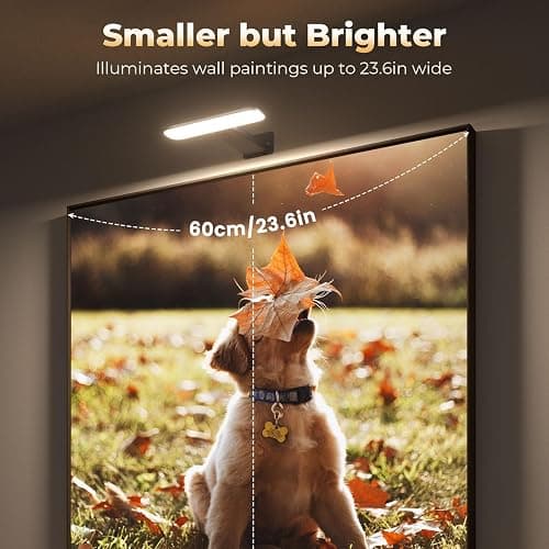 FULEN 2 Pack Picture Lights for Wall,Battery Operated Wall Sconce Rechargeable,LED Wall Light Cordless with Remote,3 Color Temperature, Art Lights for Painting,Frame,Gallery,Dartboard Lights,Black thumbnail 2