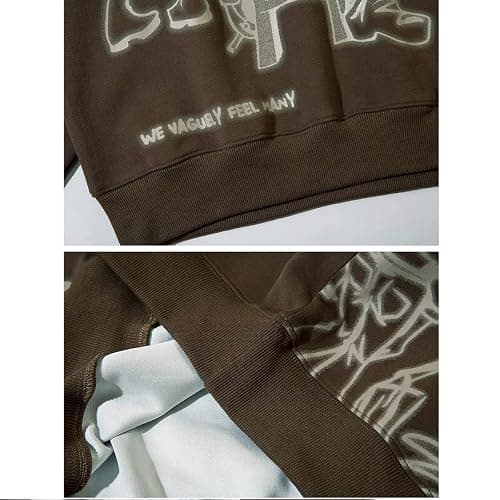 Y2k Hoodie for Women Men Fashion Carton Hoodie Retro Vintage Casual Hip Hop Long Sleeve Halajuku Sweatshirt thumbnail 5