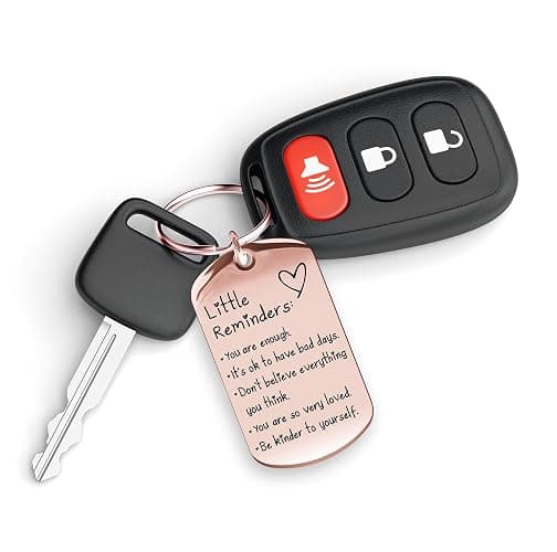 OUMILAN Little Reminders Keychain for Women Men | Affirmation Uplifting Mental Health You Are Enough，Inspiration Gifts thumbnail 5
