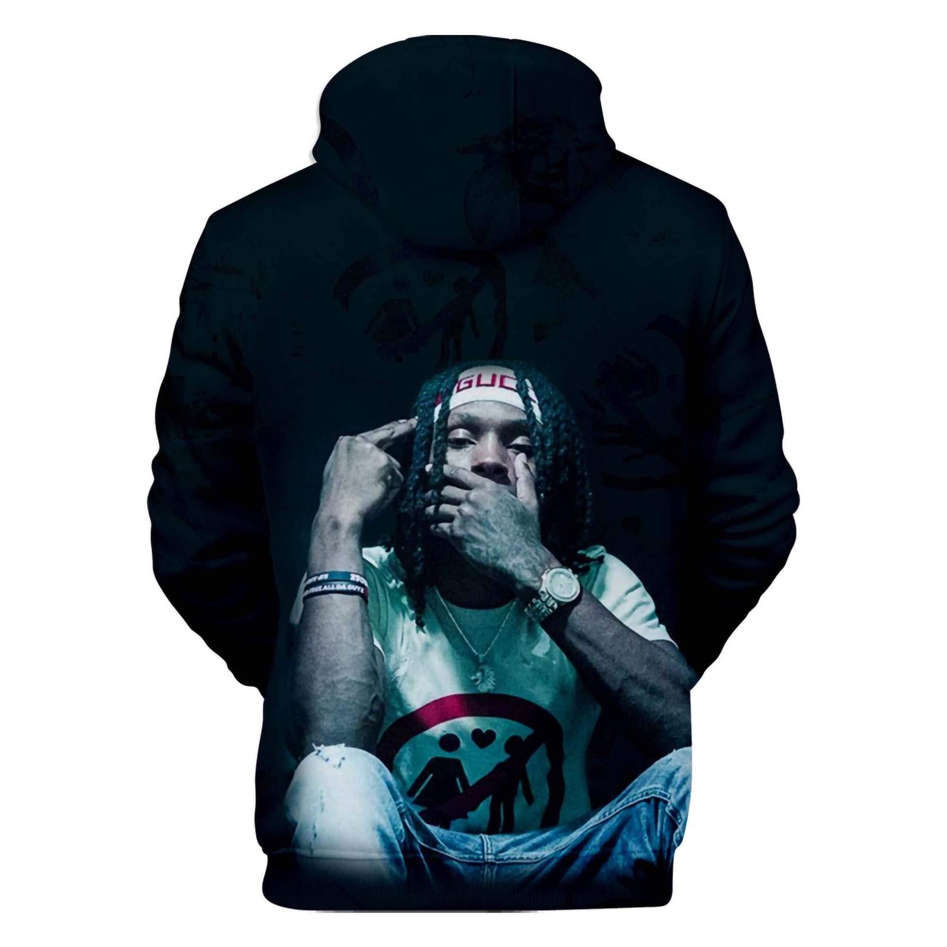 Singer King Von Hoodie Fashion 3D Printed Pop Sweater Unisex Youth Pullover Sweatshirt thumbnail 2