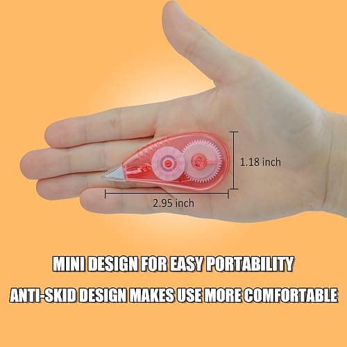 Jovanssen White Correction Tape, 12 Pack, 13.13 Feet Correction Tape for School And Office, Easy To Use Applicator for Instant Corrections thumbnail 2