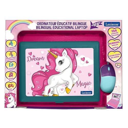 Lexibook, Unicorn Educational Laptop for Kids, JC598UNIi2 | English/Spanish, 124 activities, Learning games and music thumbnail 5