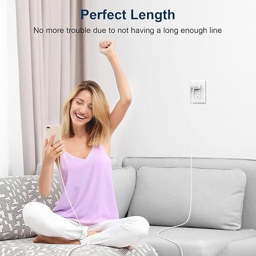GREPHONE iPhone Charger Fast Charging,20W PD USB C Wall Charger 4 Pack with 6FT Fast Charging Cable - Fast Charger for iPhone 14/14 Pro Max/13/13 Pro/12/12 Pro/11/11 Pro/XS, iPad - 6ft - White - 4 thumbnail 7