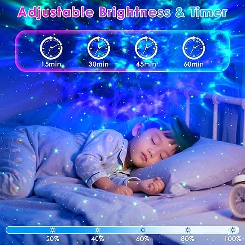 Galaxy Projector for Bedroom, Galaxy Light Projector with Timer and Remote, Starry Nebula Ceiling Night Light, Room Decor, for Christmas, Birthdays thumbnail 3