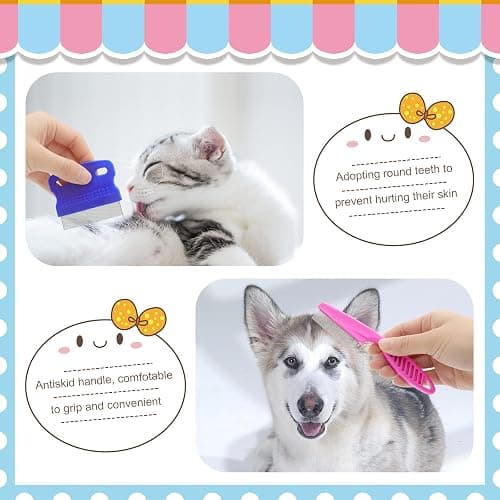 Rabbit Grooming Kit, Rabbit Brush for Shedding with Bunny Nail Clipper, Rabbit Nail Trimmers with Pet Combs for Hamster Guinea Pig Ferret by KALAMANDA thumbnail 6