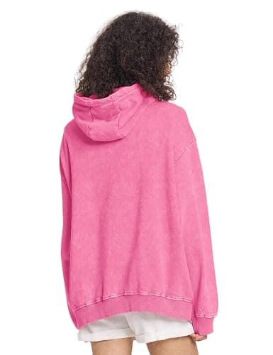 FAIABLE Mens Women Oversized Acid Wash Hoodie Unisex Cotton Heavyweight Sweatshirt Vintage Terry Sweatshirts Tops 2025 thumbnail 3