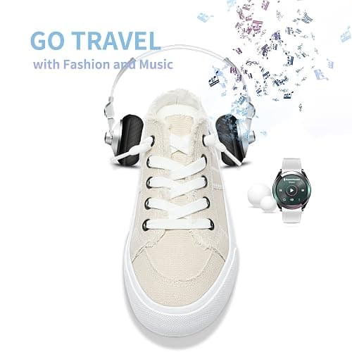 Obtaom Women Canvas Mules Memory Foam Clipper Fashion Sneakers Comfortable Slip-On Mule Backless Holiday Shoes thumbnail 7