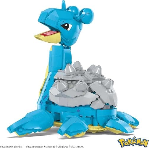 MEGA Pokémon Building Toys Set Lapras with 527 Pieces, Articulated and Poseable with Motion, 6 Inches Tall, for Kids thumbnail 6