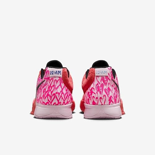 Ja 2 "Heart Eyes Basketball Shoes (IB5842-800, Magic Ember/Pink Foam/Deep Night/Iron Grey) Size 9.5 thumbnail 6