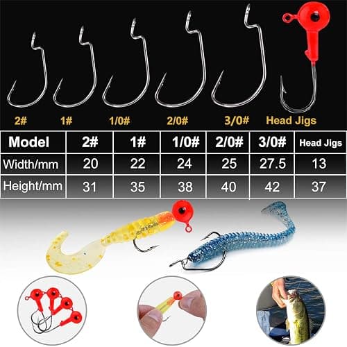 TOPFORT 187/343pcs Fishing Accessories Kit, Organized Fishing Tackle Box with Tackle Included, Fishing Hooks, Fishing Weights Sinkers, Fishing Gear and Equipment, Fishing Gift for Men thumbnail 6