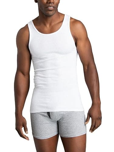 Fruit of the Loom Men's Sleeveless Tag Free Moisture Wicking Tank A-Shirt thumbnail 2