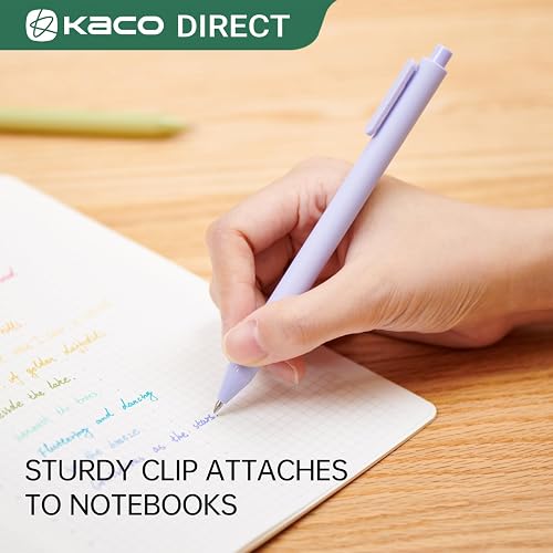 Kaco PURE Gel Pens 20 Assorted Color Ink 0.7mm, Medium Point, Aesthetic Cute Stationery Pens for Journaling Pens thumbnail 7