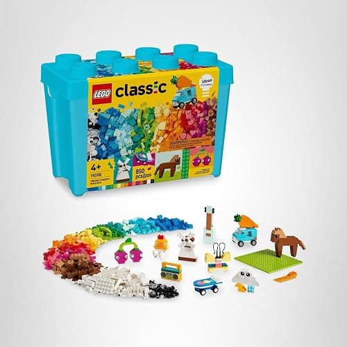 LEGO Classic Vibrant Creative Brick Box Building Blocks - Sensory & Learning Toys for Boys & Girls, Ages 4+ Years - Pretend Play Preschool Toys - Gift for Christmas - 11038 thumbnail 8