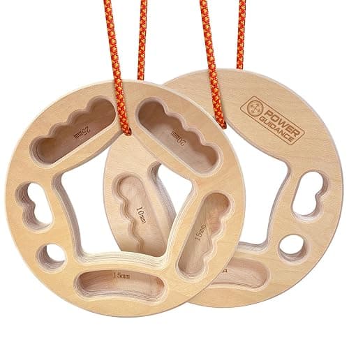 POWER GUIDANCE Hangboard Fingerboard Climbing Grip Strength Training Indoor and Outdoor Double-Sided Non-Slip Portable - Image 1
