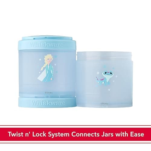 Whiskware Disney Princess Frozen, Stackable Snack Containers for Kids, Durable Food Storage Containers for Daycare, Car, and Airplane Travel, Dishwasher Safe, Anna and Olaf thumbnail 4