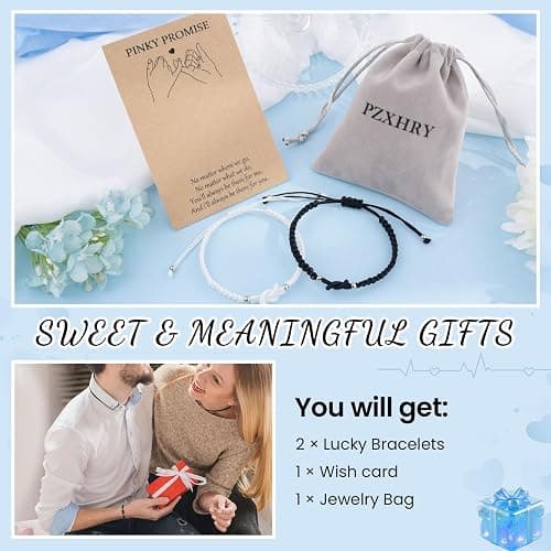 PZXHRY Matching Bracelets For Couple Anniversary for Him Her Relationship thumbnail 5