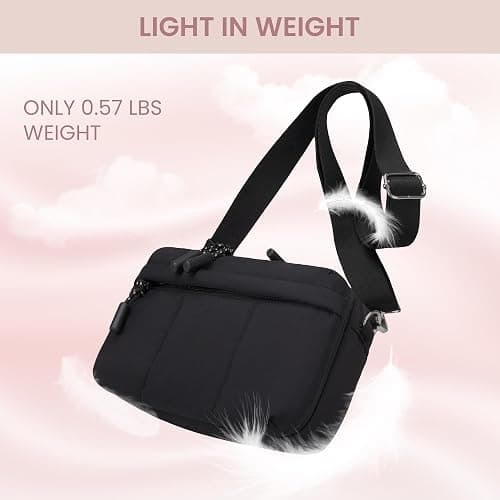 VONAL Small Crossbody Bags for Women Travel Purses Puffer Lightweight Nylon Quilted Puffy Bag Handbags with Multiple Pockets thumbnail 7