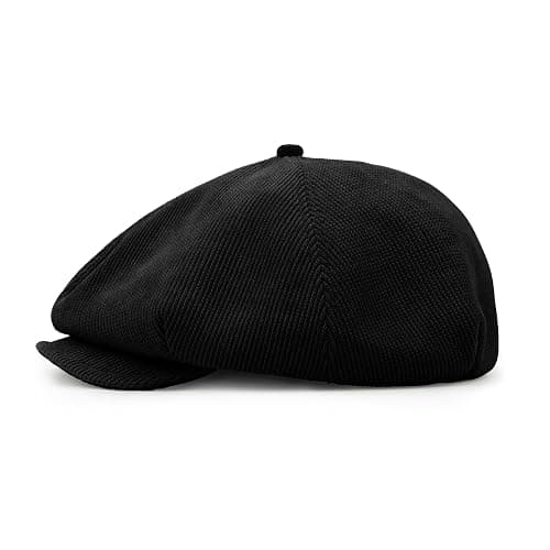 Clakllie Men's Newsboy Hat Peaky Blinders Hat Flat Cap for Women Elegant Style Beret Scally Hats Soft Cabbie Driver Snap Hats thumbnail 7
