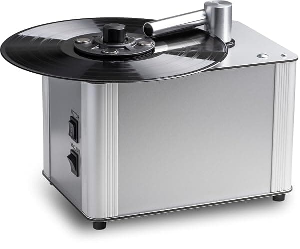 Pro-Ject VC-E2, Compact record cleaning machine with new magnetic clamp, Silver - Image 1
