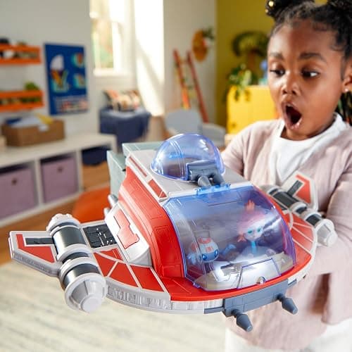 Star Wars: Young Jedi Adventures The Crimson Firehawk, 17-Inch Ship with 2 Action Figures, Toys, Preschool Toys for 3 Year Old Boys & Girls thumbnail 16