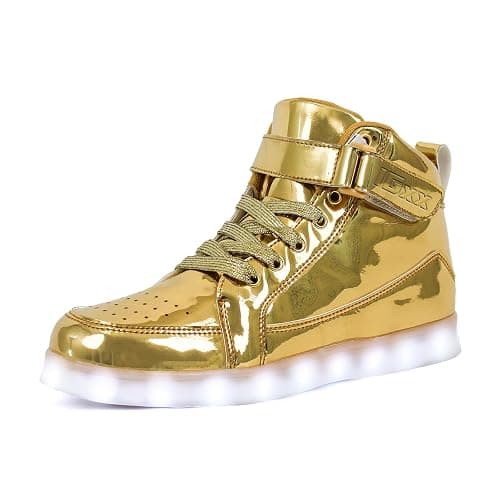 IGxx LED Light Up Shoes for Kids High Top Sneakers Lights Shoes for Boys Girls Unisex USB Charging Flashing Luminous - Image 1