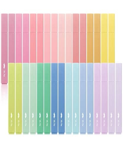 Mr. Pen- Aesthetic Highlighters, 32 Pack, Chisel Tip, Pastel Colors, Bulk, Cute Highlighters Assorted Colors, for Journaling, School, Office, Home, Back to School Supplies - Image 1