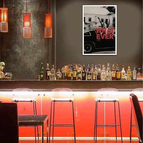 Vintage Black And White Canvas Poster Both Hand Out Of Car Window Woman Wall Art Trendy Feminist Aesthetic Photography Pictures Painting For Living Room Bedroom Bar Cart Wall Decor 12x16in Unframed thumbnail 3