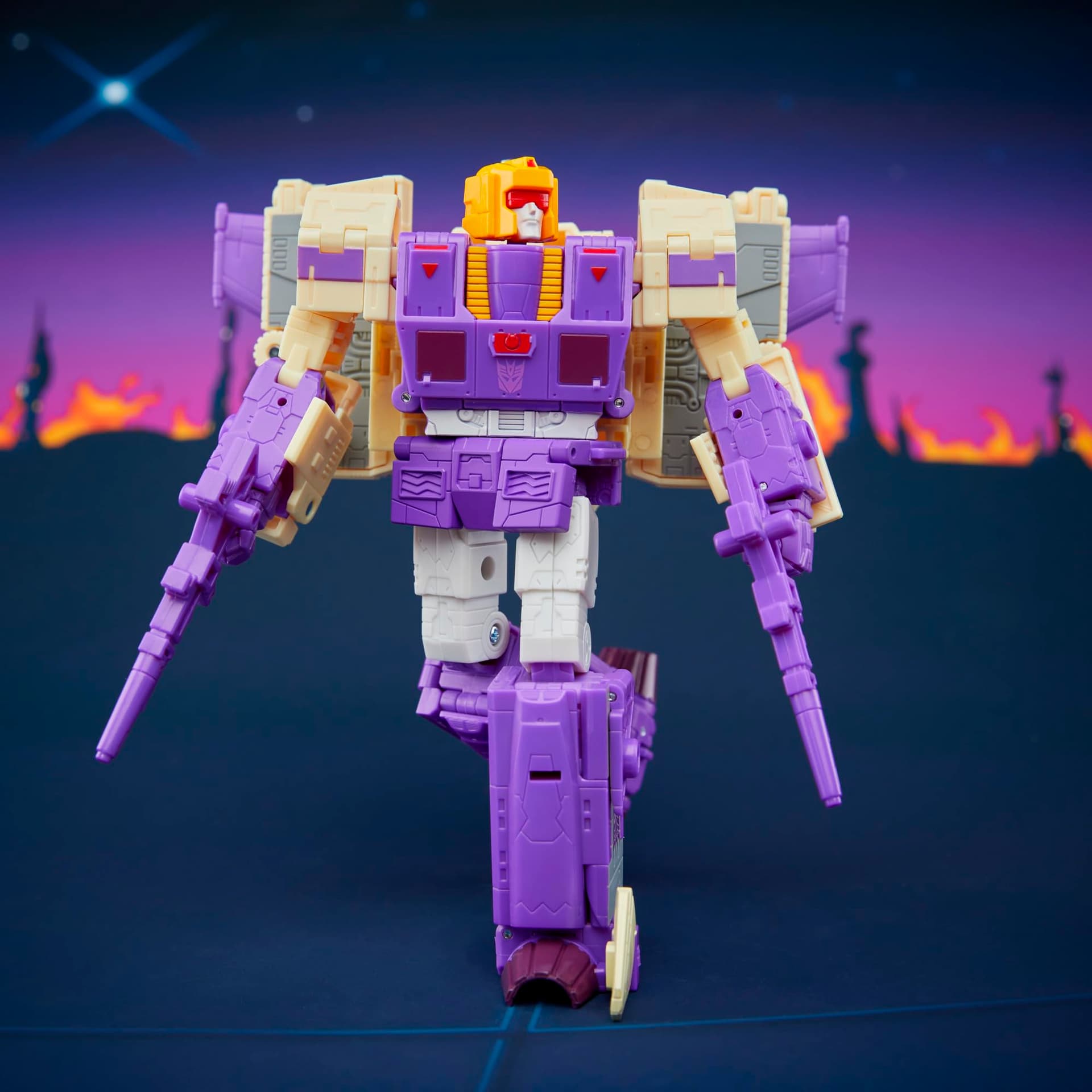 Transformers Studio Series The The Movie Blitzwing, Collectible 3-in-1 Converting 7-inch Leader Class Action Figure, 8+ thumbnail 3
