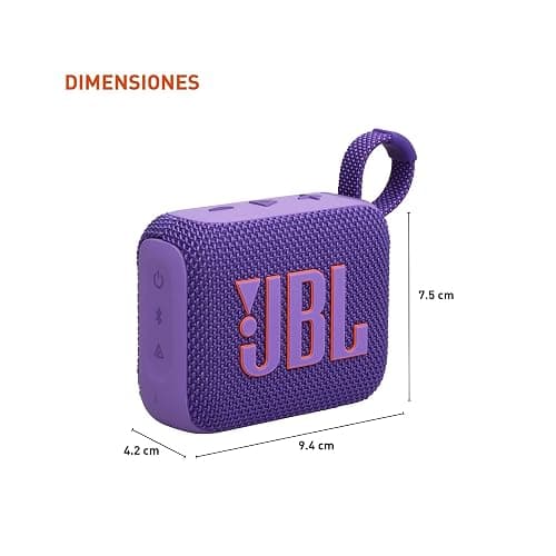 JBL Go 4 - Ultra-Portable, Waterproof and Dustproof Bluetooth Speaker, 7-Hour Built-in Battery, Made in Part with Recycled Materials (Purple) thumbnail 3